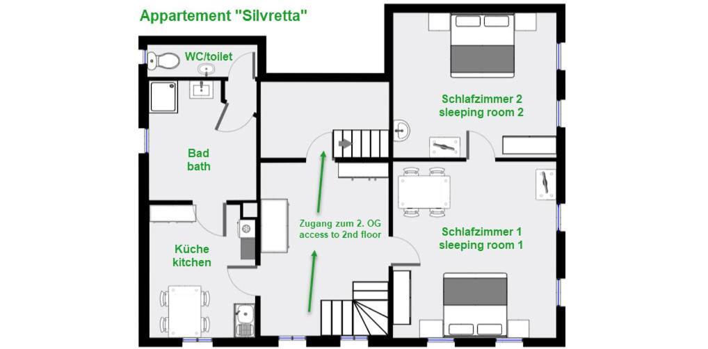 Haus Mair Apartment Gaschurn Ngoại thất bức ảnh
